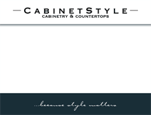 Tablet Screenshot of cabinet-style.com